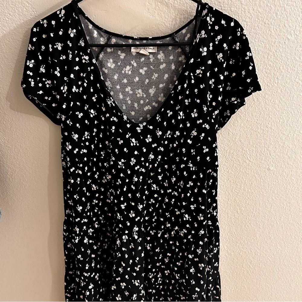 Aeropostale Black and White Floral dress